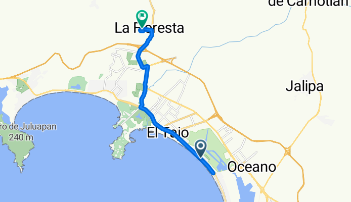 Ruta a Calle Iris