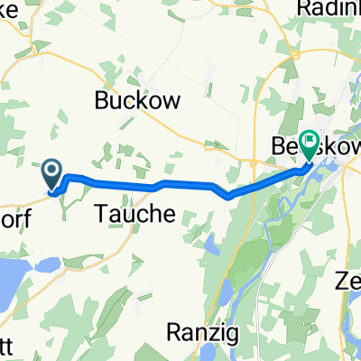 Premsdorfer Weg, Tauche nach Rathenaustraße, Beeskow