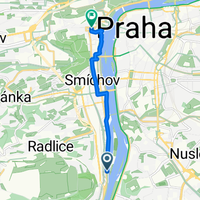 Císařská louka, Prague 5 to Malostranské náměstí, Prague 1