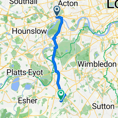 Clayponds Lane, Brentford to Kingston upon Thames, Chessington