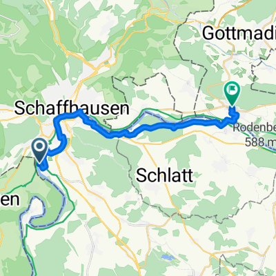 From Schaffhausen to Gailingen am Hochrhein