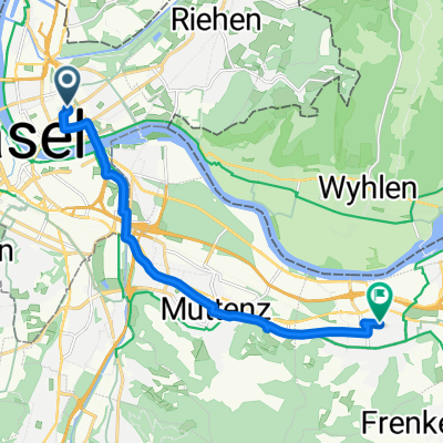 Rosentalstrasse, Basel nach Münchackerstrasse, Pratteln