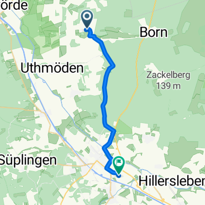 Dorf Straße, Calvörde nach Industriestraße, Haldensleben