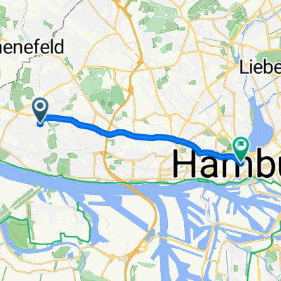 Tönninger Weg, Hamburg nach Hermannstraße, Hamburg
