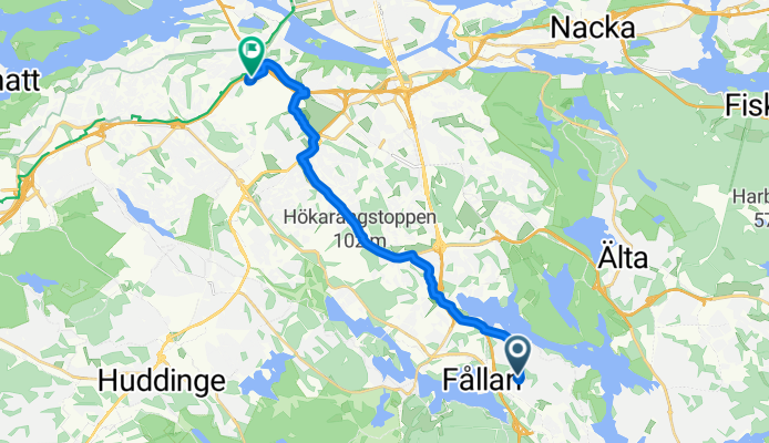 Tornslingan, Trångsund to Vretensborgsvägen, Hägersten