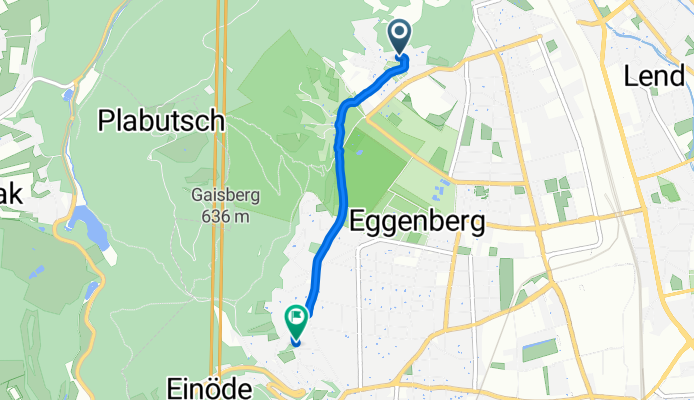 Bergstraße, Graz nach Hangweg, Graz