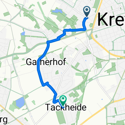 Gutenbergstraße, Krefeld nach Im Benrader Feld, Krefeld