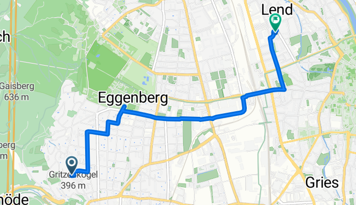 Hangweg, Graz nach Mariengasse, Graz