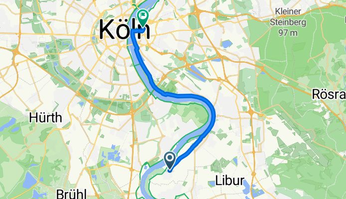 50.844, 7.008 nach 50.942, 6.977