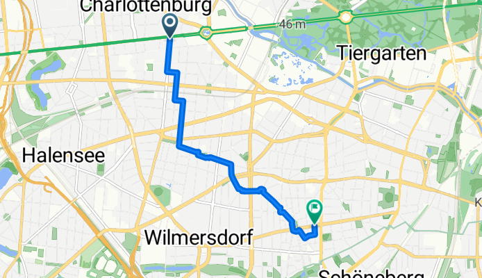 Leibnizstraße, Berlin nach Grunewaldstraße, Berlin