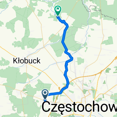 Wręczycka, Kalej do Ostrowy nad Okszą, Miedźno