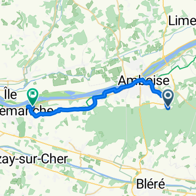 De Rue de la Berthellerie à Route de Saint-Aignan