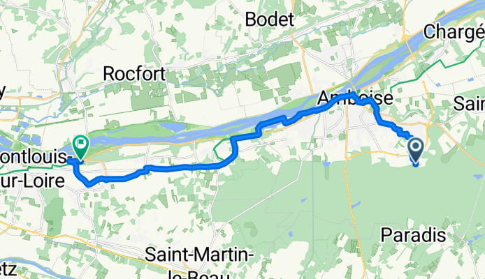 De Rue de la Berthellerie à Route de Saint-Aignan