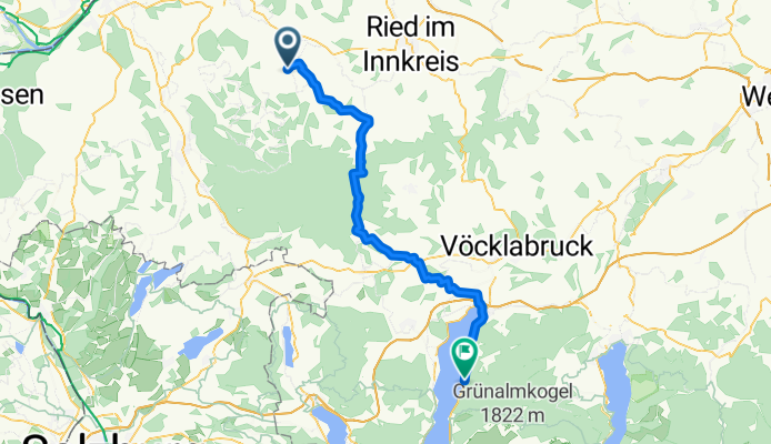 Von Migelsbach, Kleinschnaidt, Pimberg, Offenschwandt bis Weyregg am Attersee