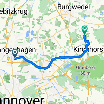 Hindenburgstraße, Langenhagen nach Kurze Straße, Isernhagen
