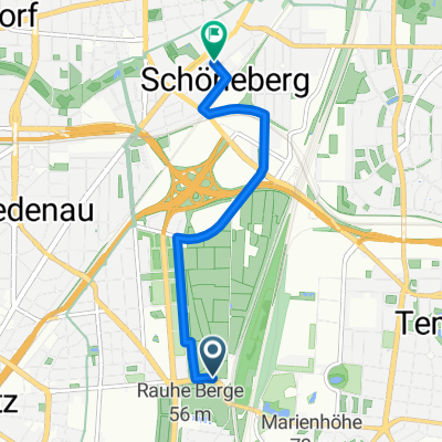 Priesterweg, Berlin nach Hauptstraße, Berlin