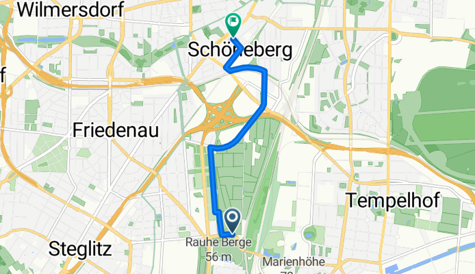 Priesterweg, Berlin nach Hauptstraße, Berlin