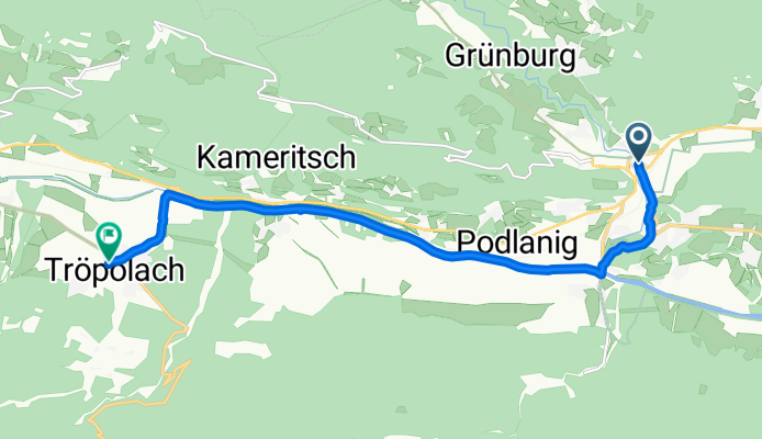 Bahnhofstraße, Hermagor to Tröpolach, Hermagor