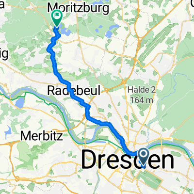 Comeniusstraße, Dresden nach Friedewald, Moritzburg