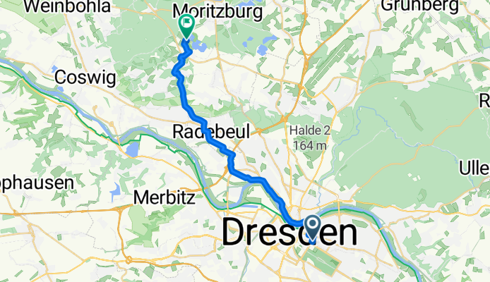 Comeniusstraße, Dresden nach Friedewald, Moritzburg