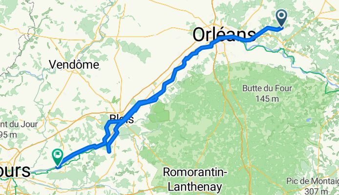 Châlette-sur-Loing - Vitry-aux-Loges + Vitry-aux-Loges - Muides-sur-Loire + Muides-sur-Loire - Amboise
