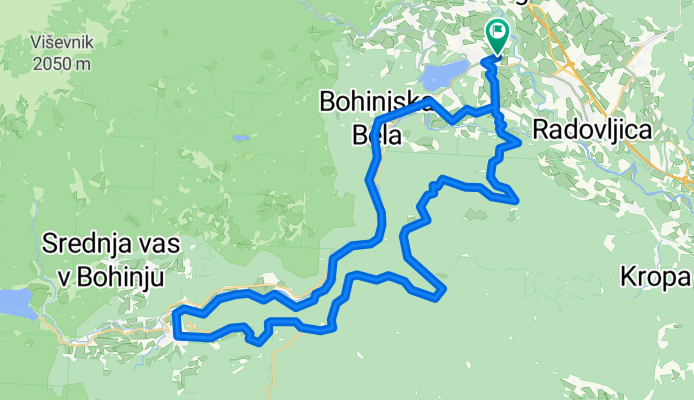 Route in Bled