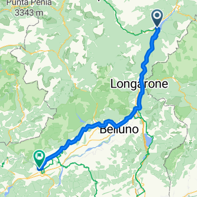 Giro delle Dolomiti - 4 tappa: Pieve di Cadore-Pedavena