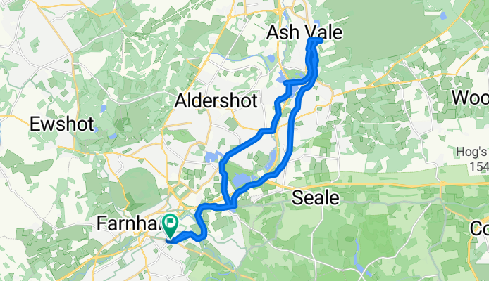 Menin Way, Farnham to Menin Way, Farnham