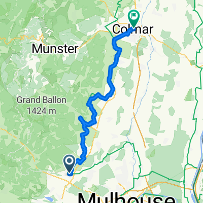 Rue des Prés nach COLMAR - Rapp trace