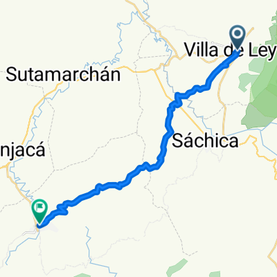 Calle 11, Villa de Leyva a Calle 5, Ráquira