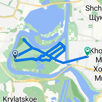 4-я линия Хорошёвского Серебряного Бора, Москва до улица Генерала Глаголева, Москва