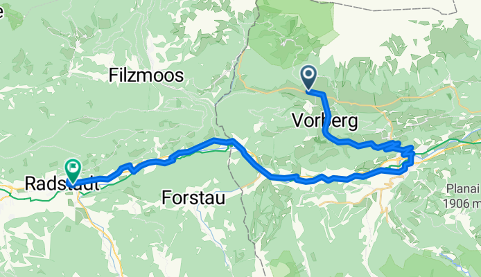 Schildlehen, Ramsau am Dachstein to Bahnhofstraße, Radstadt