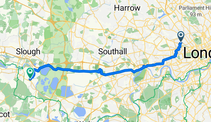 Saltram Crescent, London to Frogmore, Windsor