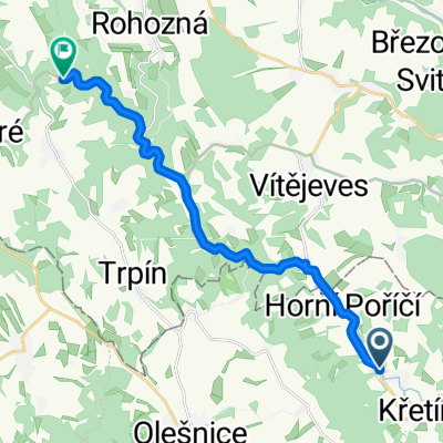 Prostřední Poříčí do Bystré