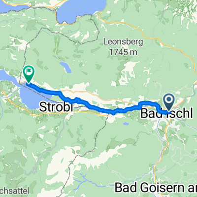 Bahnhofstraße, Bad Ischl to Markt, St. Wolfgang im Salzkammergut