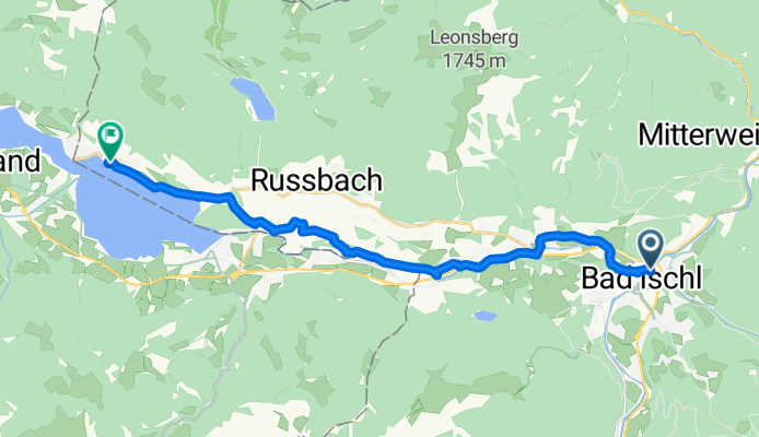 Bahnhofstraße, Bad Ischl to Markt, St. Wolfgang im Salzkammergut