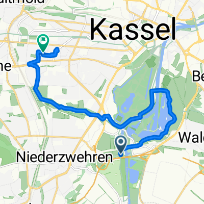 Giesenallee, Kassel nach Pfeifferstraße, Kassel