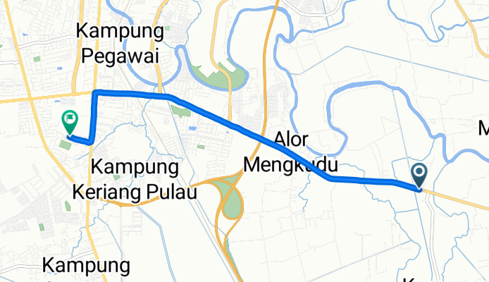 3CM7+5G to Jalan Gunung Perak 4/1
