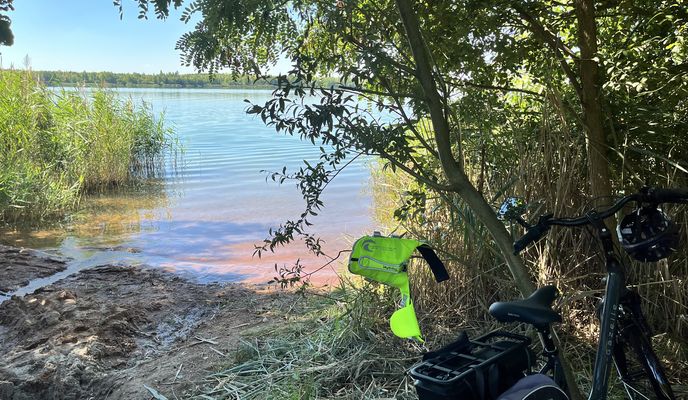 Photo 1 of the Bikemap route "Siedlung Goldene Höhe, Markkleeberg nach Am Wolfswinkel, Markkleeberg" Photo 1 of the Bikemap route "Siedlung Goldene Höhe, Markkleeberg nach Am Wolfswinkel, Markkleeberg"