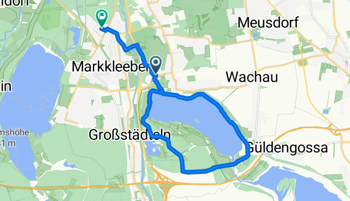 Siedlung Goldene Höhe, Markkleeberg nach Am Wolfswinkel, Markkleeberg