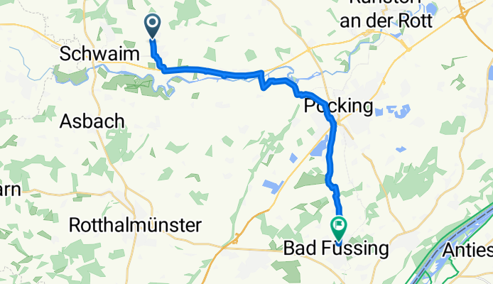 PA73 nach Lindenstraße 1A