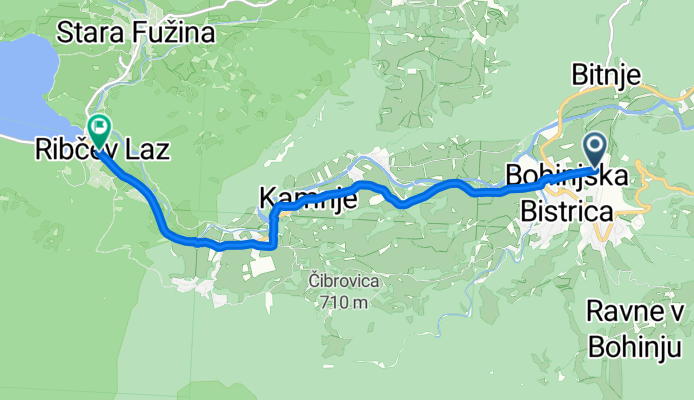 Triglavska cesta, Bohinjska Bistrica - Regionalna Cesta 904, Bohinjsko Jezero