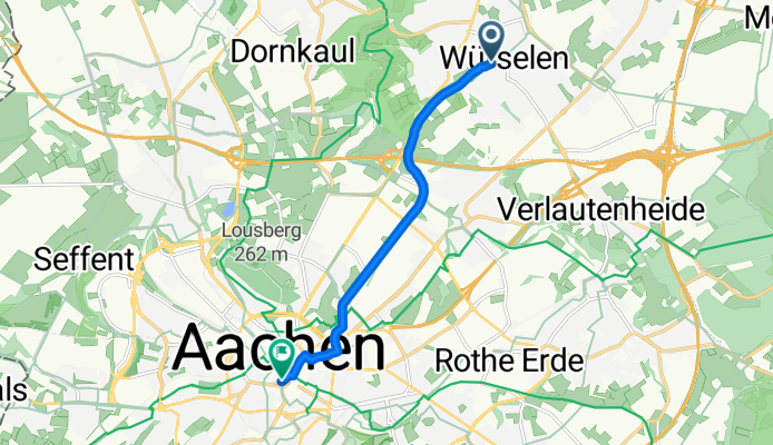 Neuhauser Straße, Würselen nach Kapuzinergraben, Aachen