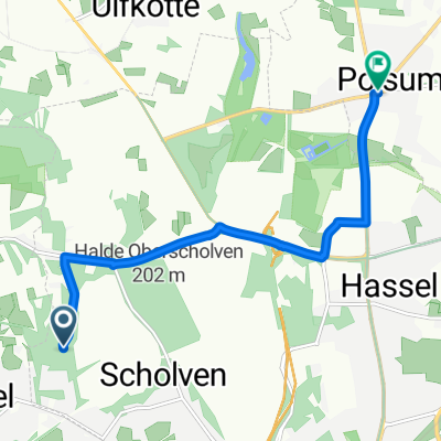 Schwedenstraße nach Haus Lenz Polsum