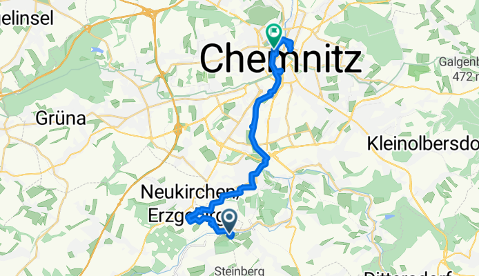 Wasserschloßweg, Chemnitz nach An der Markthalle, Chemnitz