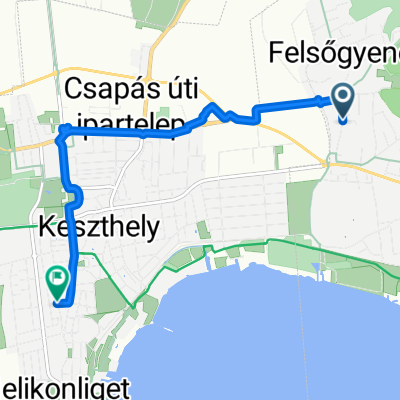 Csokonai utca to Vak Bottyán utca