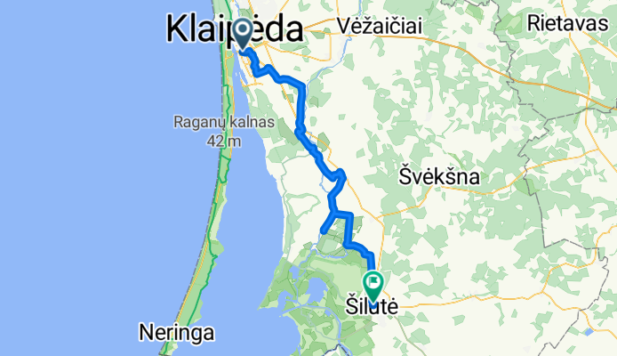 H. Šojaus gatvė to Baltijos prospektas 26a