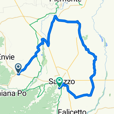 Via Saluzzo, Revello nach Via San Bernardino, Saluzzo