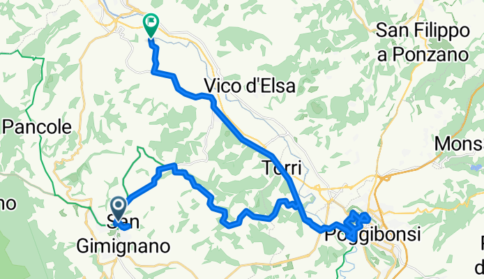 San Gimignano - Certaldo