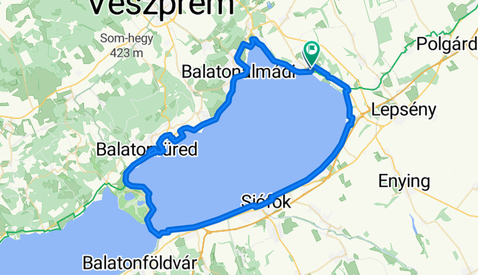 Route in Balatonkenese